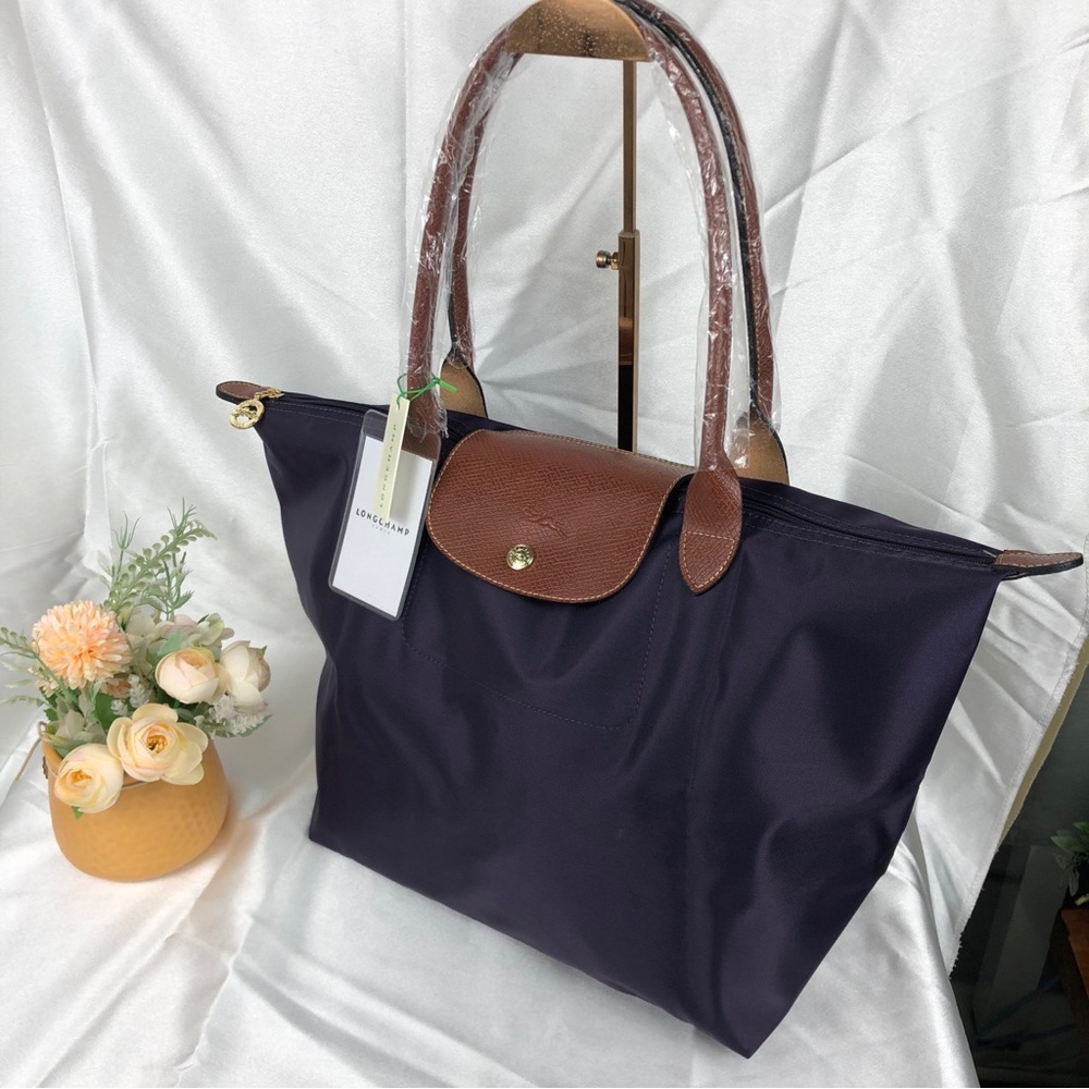 Longchamp Le Pliage Original Purple Tote | NWT Large Nylon Bag